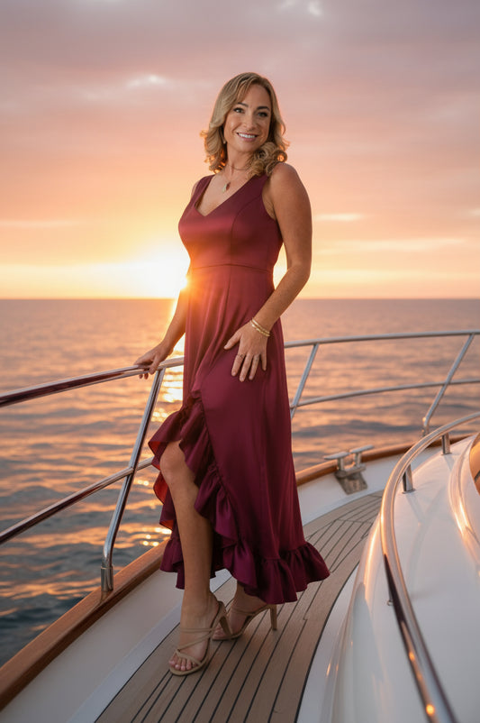 Deep Purple Eva Gown